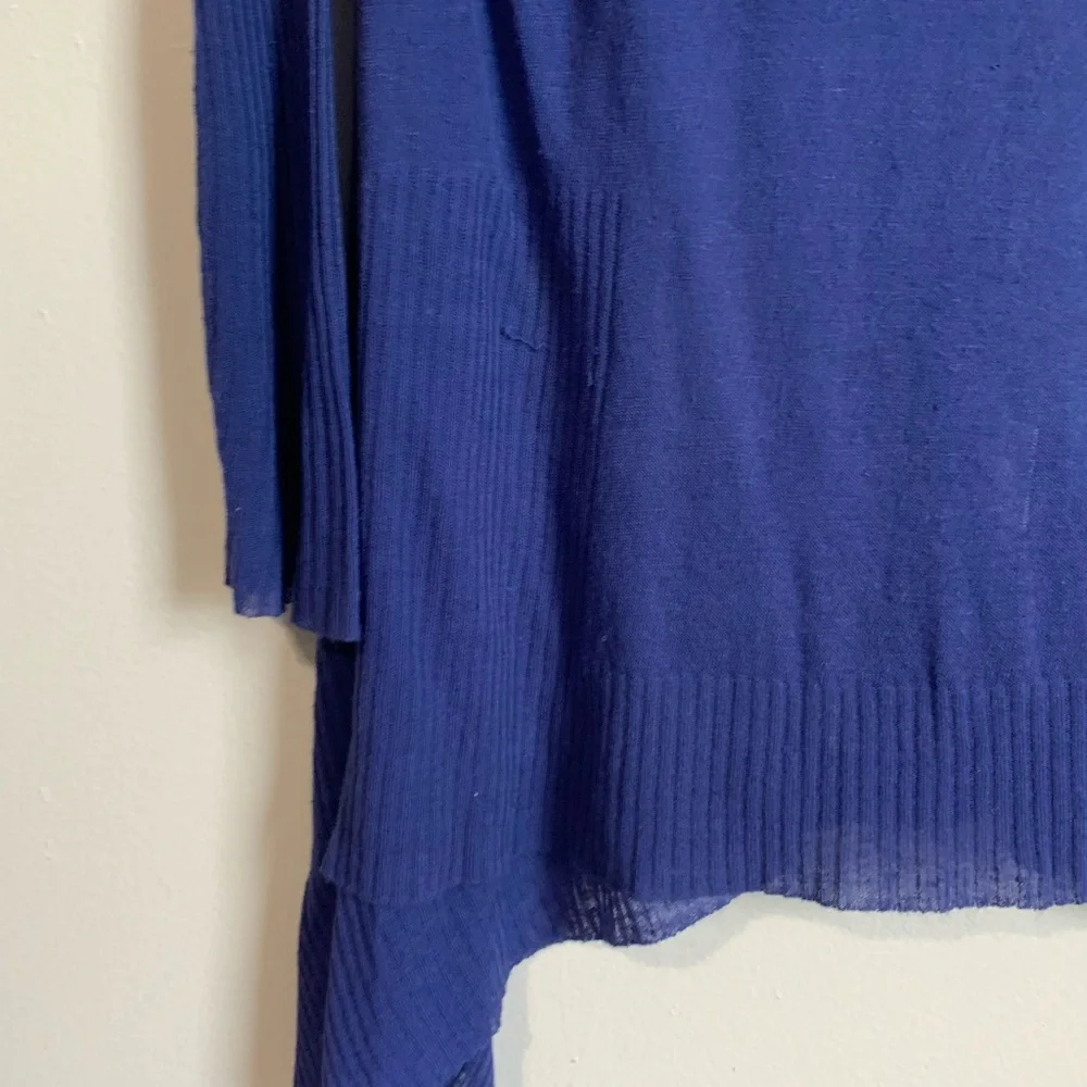 SALE🔥 Eileen Fisher Purple Linen Viscose V- Neck Tunic - Picture 4 of 11